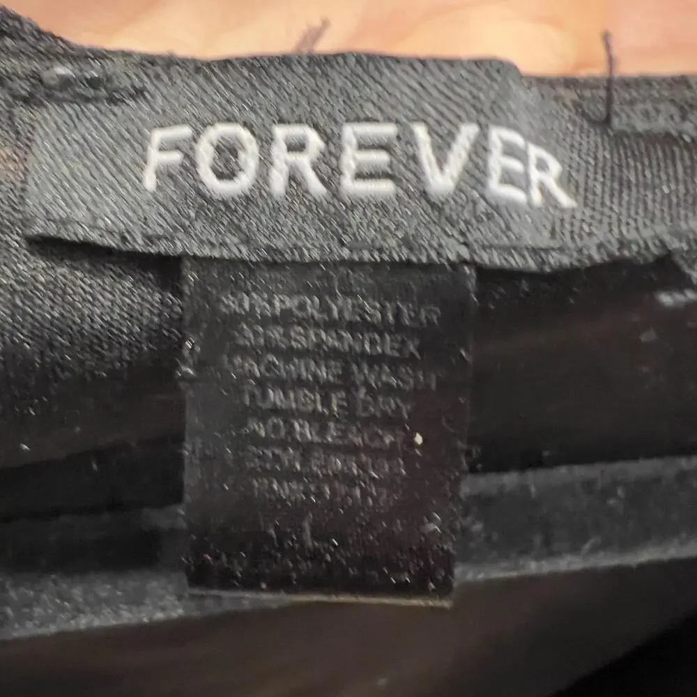 Forever Black Ruffle Textured Open Front Jacket - Picture 3 of 3